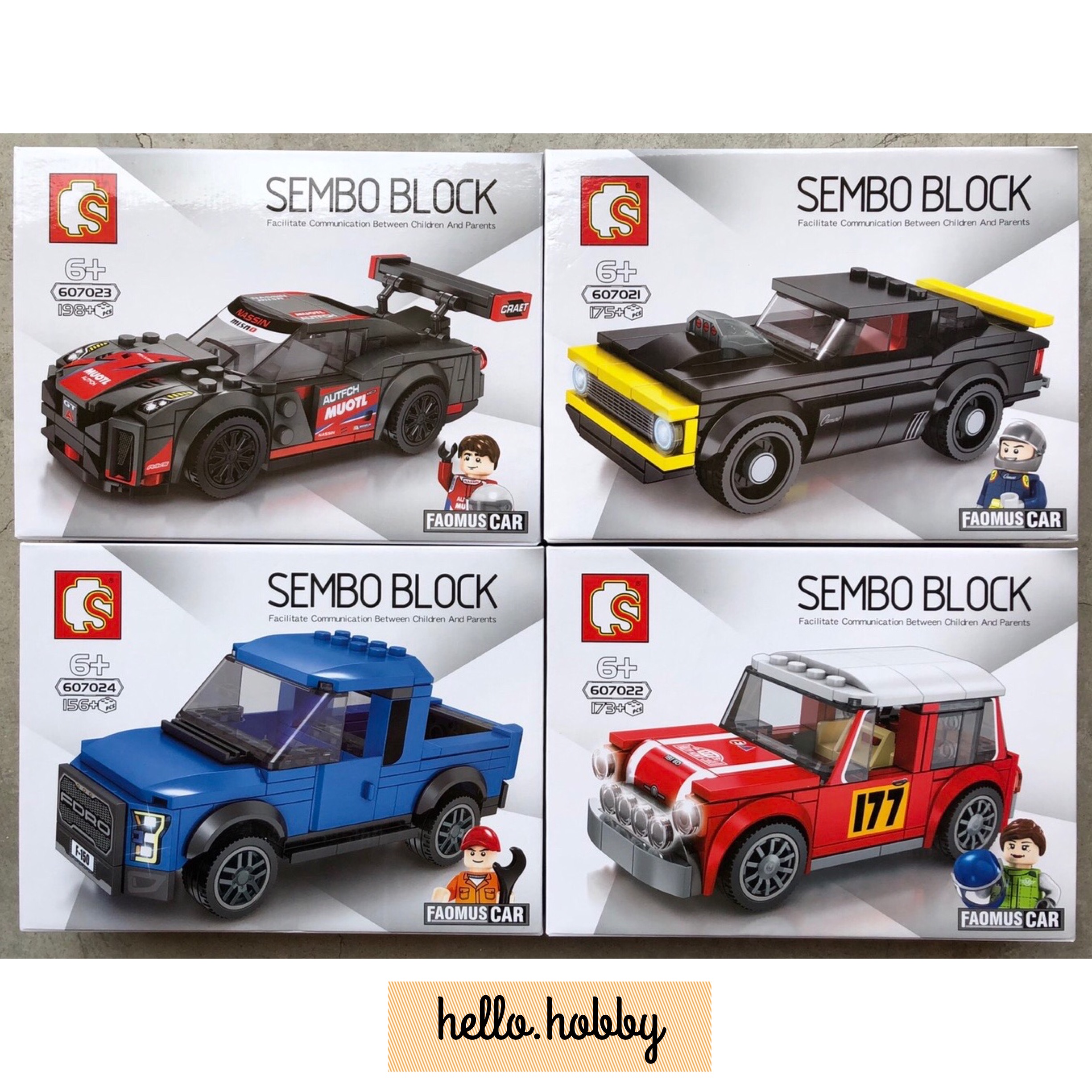 Sembo Block 607021-607024 Speed Champions
