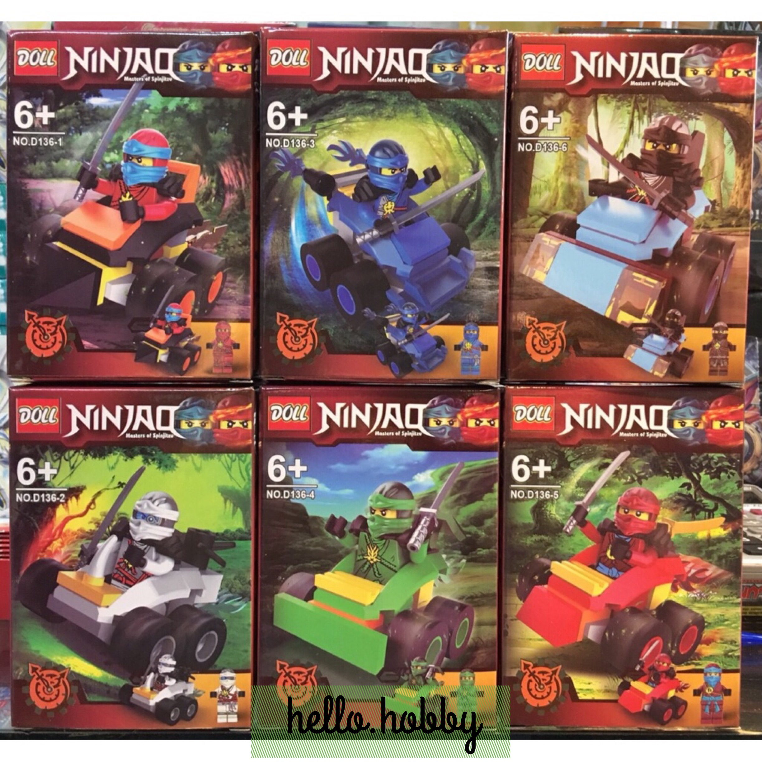 Doll D136 1-6 Ninjago