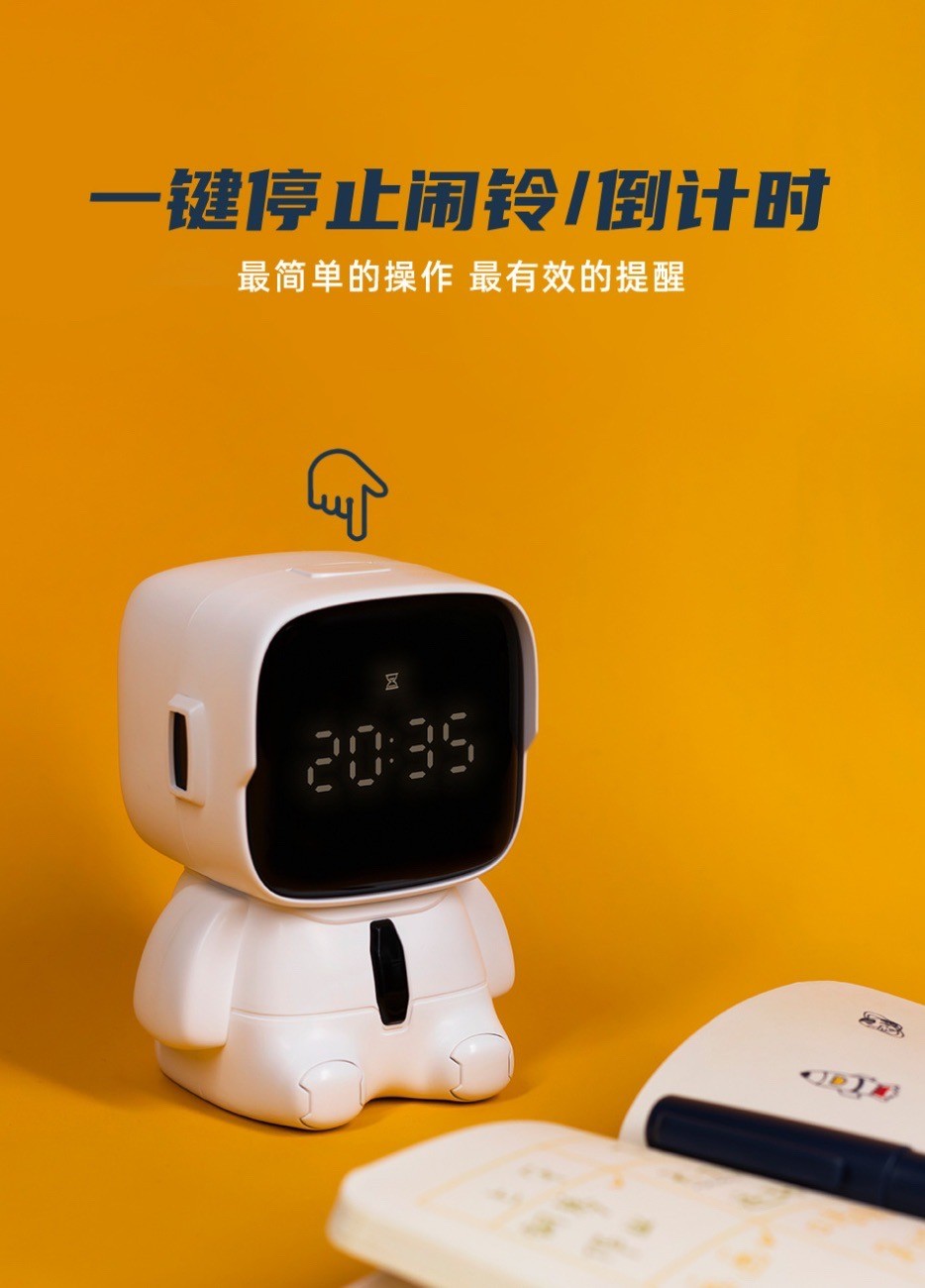 นาฬิกาปลุกตั้งโต๊ะ Astronaut Big Head Alarm Clock