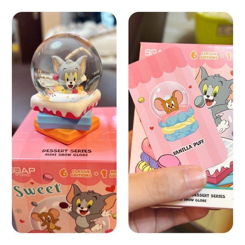 Tom & Jerry Dessert Series Mini Snow Globe by Soap Studio