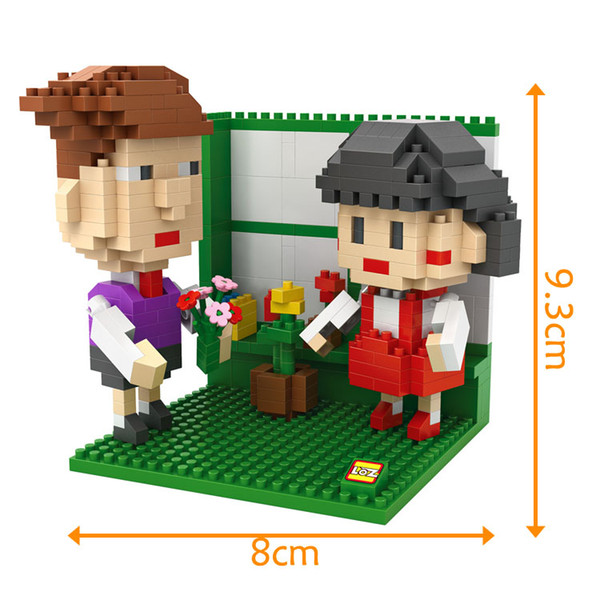 LOZ 9831-9834 Chibi Maruko & Friends Set