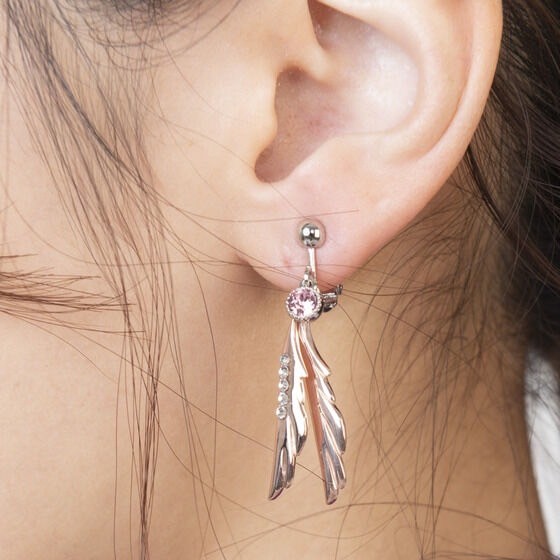 PRE-ORDER : Bakuage Sentai Boonboomger Bun Pink/Mira Shifuto Earrings