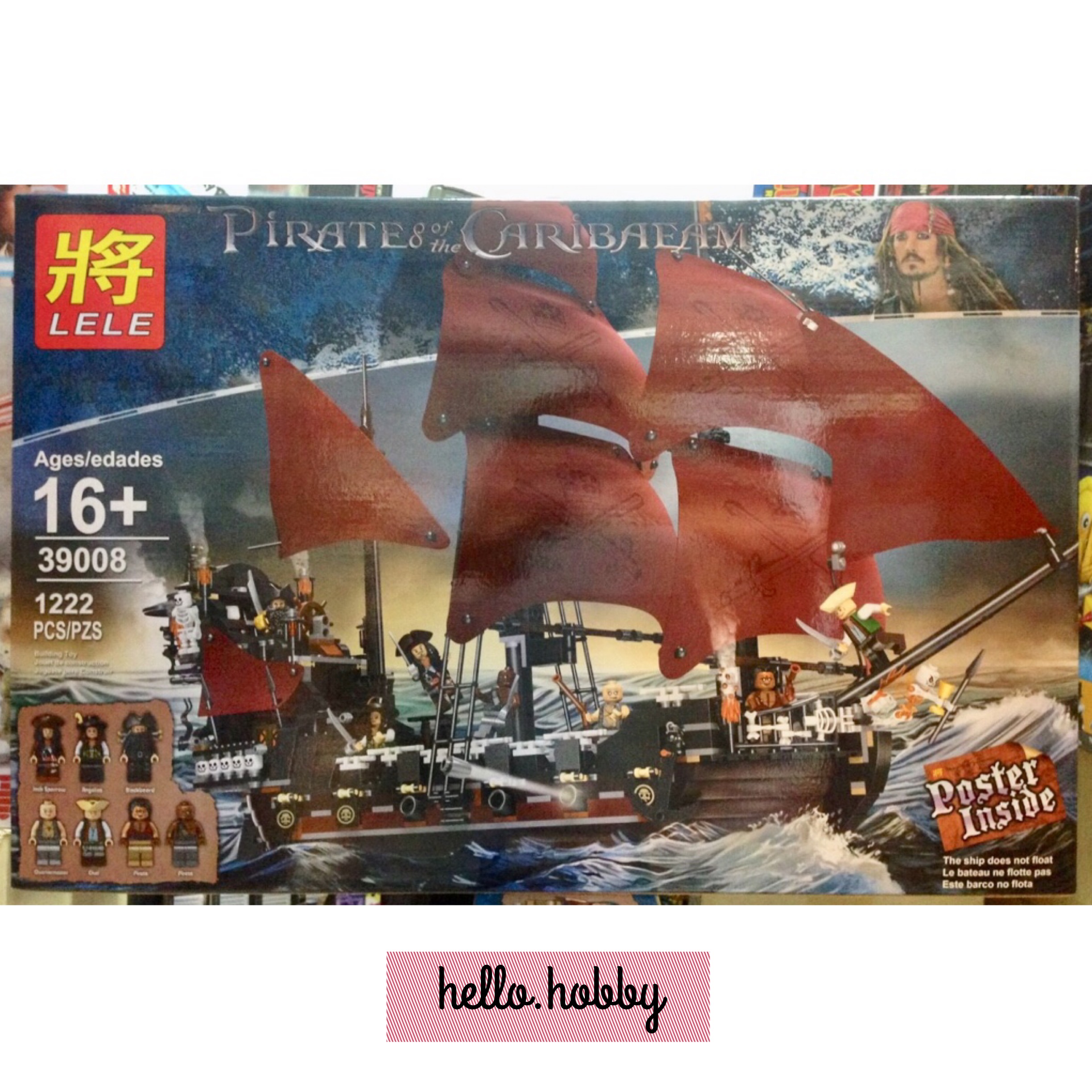 Lele 39008 Pirates of the Caribbean Queen Anne’s Revenge 1222pcs