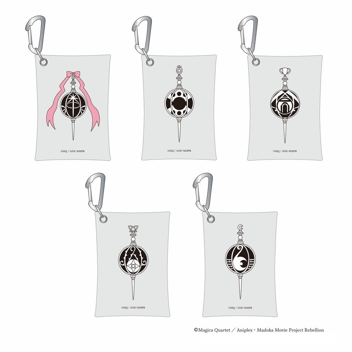 PRE-ORDER : Puella Magi Madoka Magica The Movie [Part 3] Rebellion Clear Pouch (with Carabiner) (5 Types)