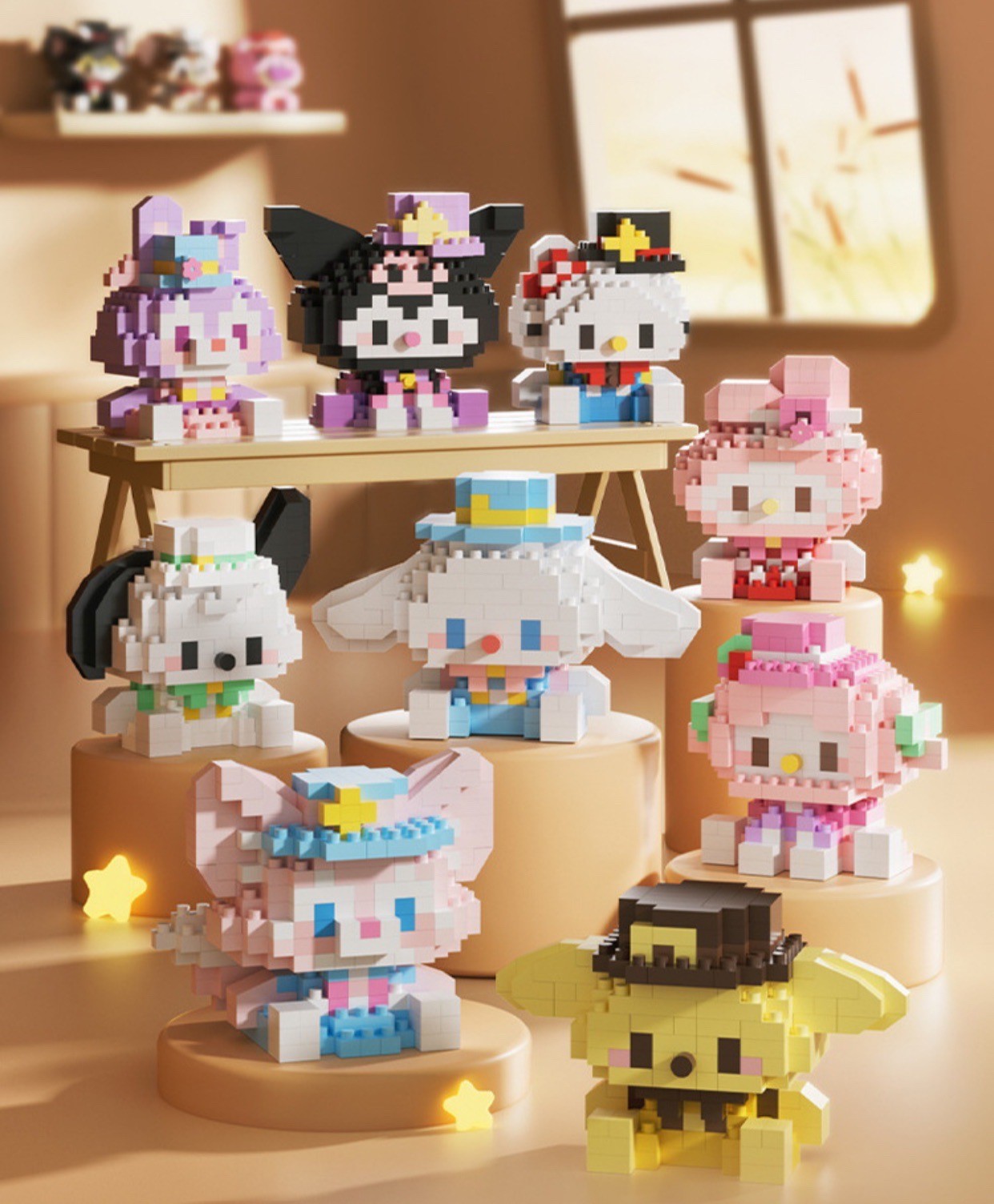 ตัวต่อนาโน Size M -Super Hit ❤️ Cute Cartoon Block รวมตัวต่อคลาสิคฮิตตลอดกาล Sanrio Tom Jerry Mario One Piece