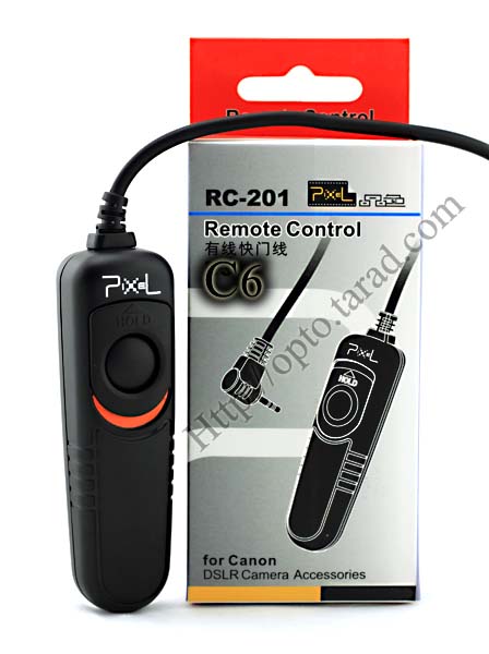 Pixel RC-201 สายลั่นชัตเตอร์ รีโมท Wired Remote C6 For Canon 60D/650D/550D/450D/G12