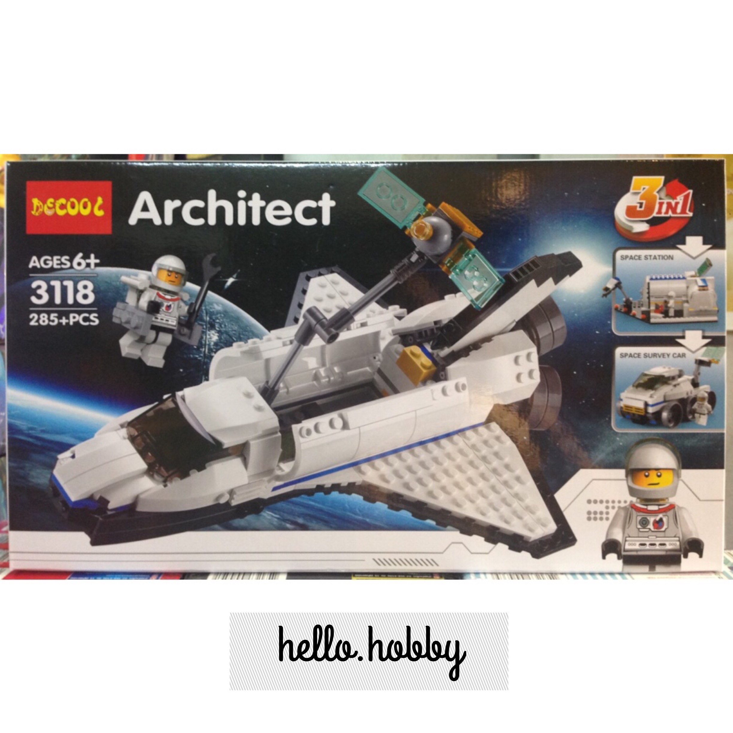Decool 3118 Creator 3 in 1 set Space Shuttle Explorer 285pcs