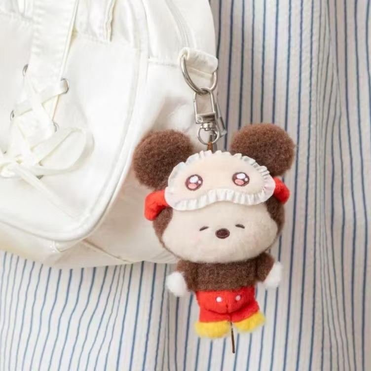 ตุ๊กตาพวงกุญแจ Disney - Squinting Sleepwear Series Plush Pendant Keychain by Top Toy
