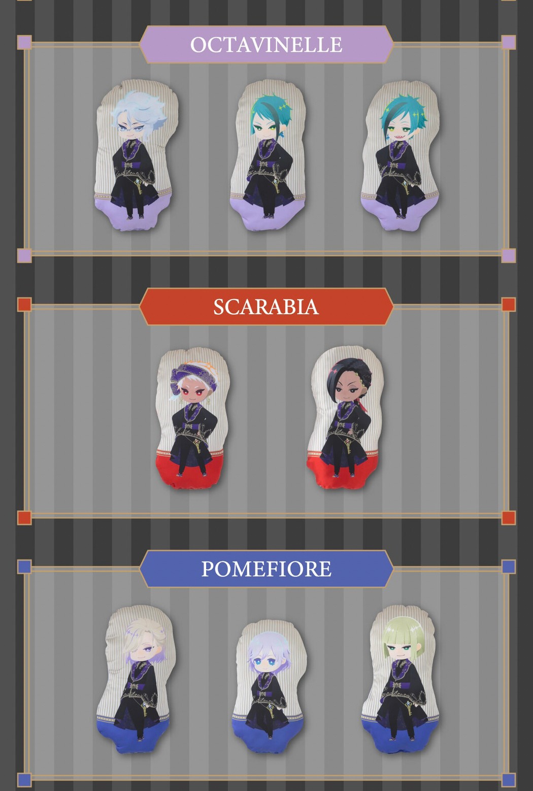 PRE-ORDER : Disney Twisted Wonderland Mini Cushion 3rd Bullet Ceremony Clothing