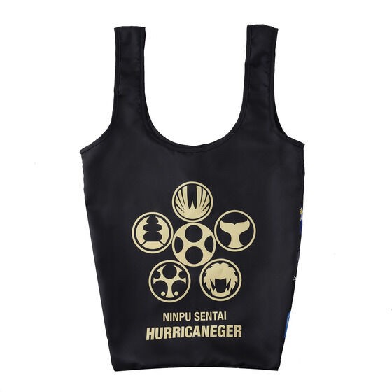 PRE-ORDER : Bakuryu Sentai Abaranger / Ninpuu Sentai Hurricaneger Deformed Foldable Tote Bag (medium)