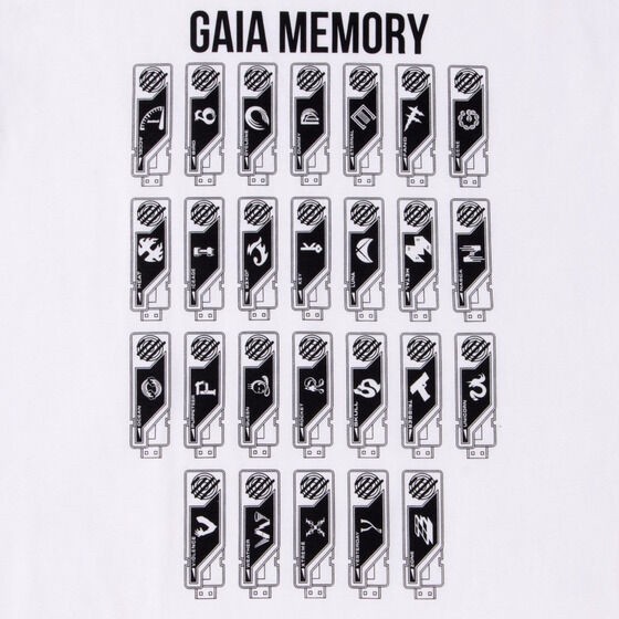 PRE-ORDER : Kamen Rider W Gaia Memory T-shirt