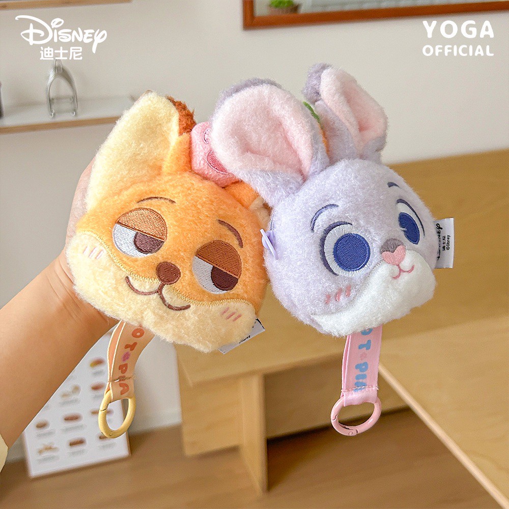 ตุ๊กตาพวงกุญแจ กระเป๋าใส่เหรียญ ลิขสิทธิ์แท้ - Disney - Zootopia Plush Pendant Coin Purse Keychain by Potdemiel