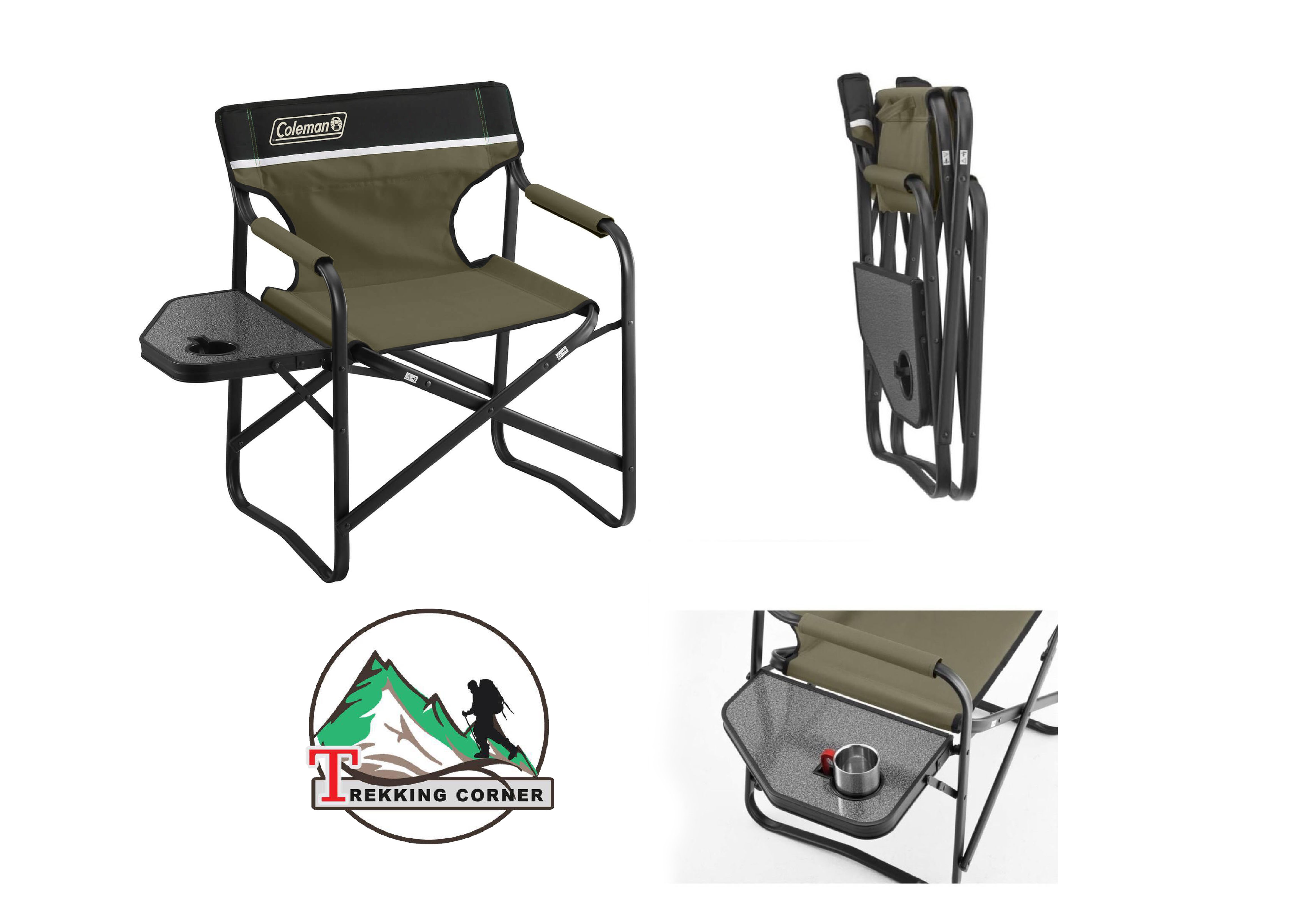 Coleman Japan Side Table Deck Chair Olive