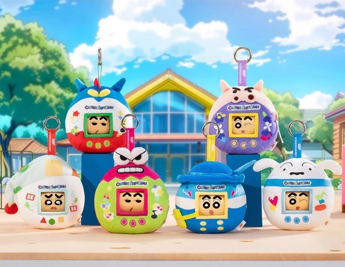 ตุ๊กตาพวงกุญแจ Crayon Shinchan Cute Face Turns Plush Toy Series by WONDERHOBBY