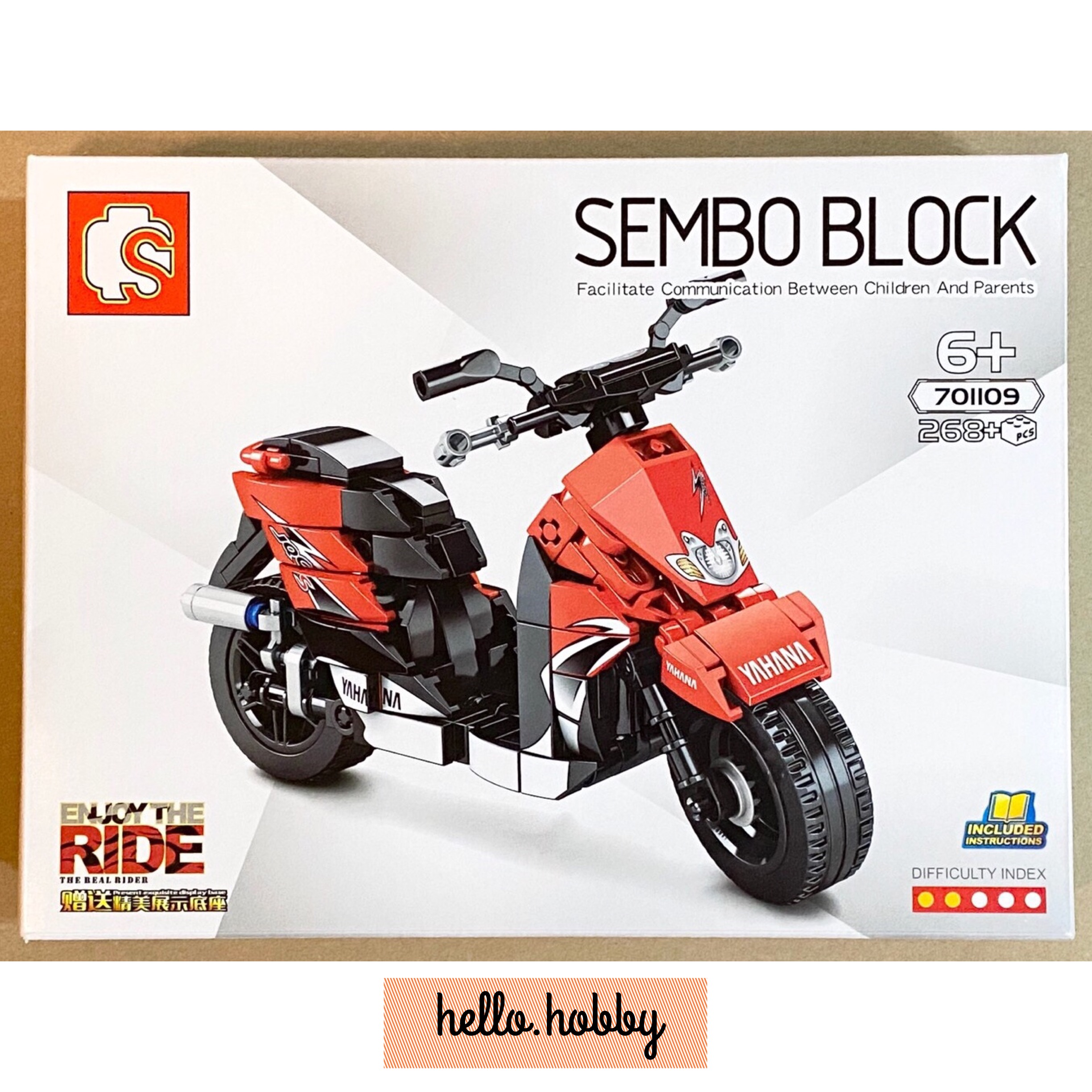 Sembo block 701109 Motorcycle 268pcs