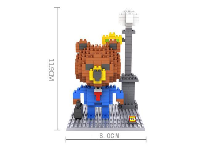 LOZ 9431 Line Town Brown Business Man 340pcs