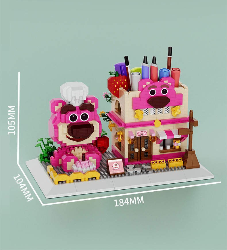 YKO P 1152 - 1157 Pen Holder Shop Set Cinnamoroll / Pikachu / Stella lou / Lotso / Kuromi / Linabel