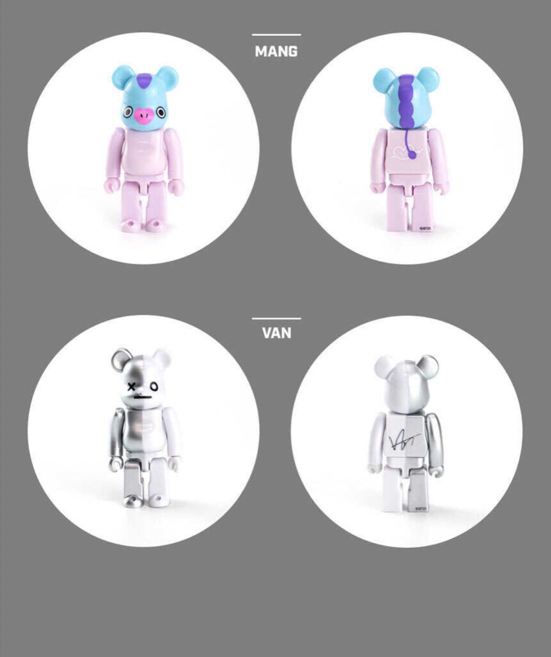 Be@rbrick x BT21 Limited Edition 100% by Medicom Toy (Set of 8 + 2special)