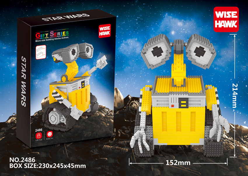 Wise Hawk 2486 Wall-E 1701pcs