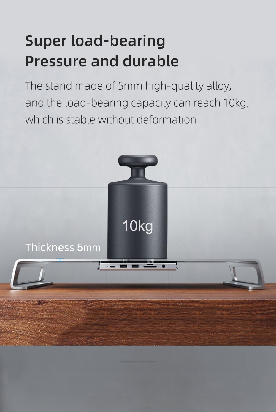 พร้อมส่งจาก กทม Hagibis Mac iMac Display Stand Alluminum High grade with USB type c docking station