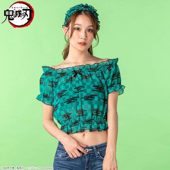 PRE-ORDER : Demon Slayer: Kimetsu no Yaiba Relaxing Wear Series Off-shoulder Tops