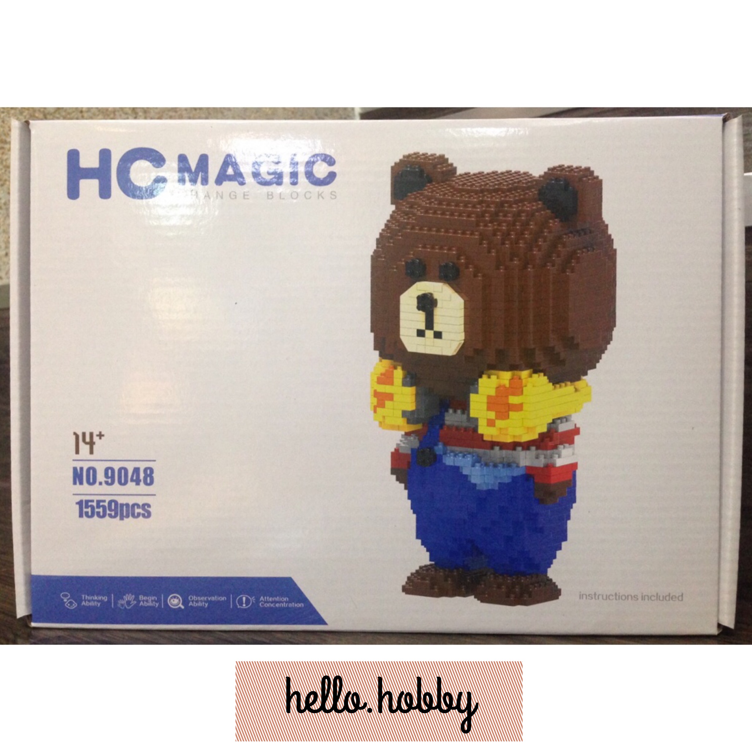 HC Magic 9048 Line Town Brown HipHop Style 1559pcs