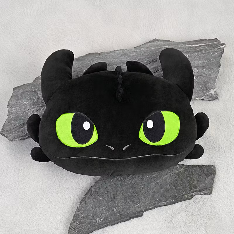 หมอนอิง เขี้ยวกุด ลิขสิทธิ์แท้ How to Train Your Dragon Series - Night Fury Cool Plush Hug Toy by Potdemiel