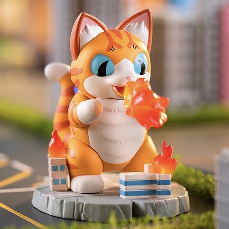 Blind Box ชุดน้องแมวก็อตซิลล่า ได้1ตัว - Kaiju Negora Godzilla Cat by Pop Mart (Set of 12 + 1secret)