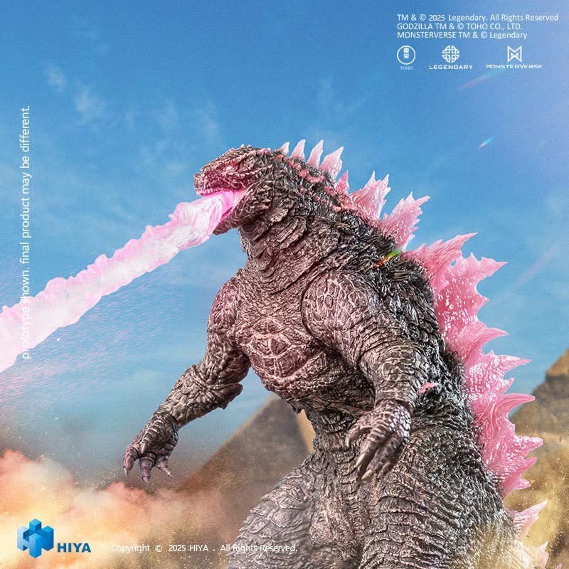Pre-order : EXQUISITE BASIC Series Godzilla x Kong The New Empire: Heat Ray Godzilla Evolved Ver. Action Figure by Hiya Toys