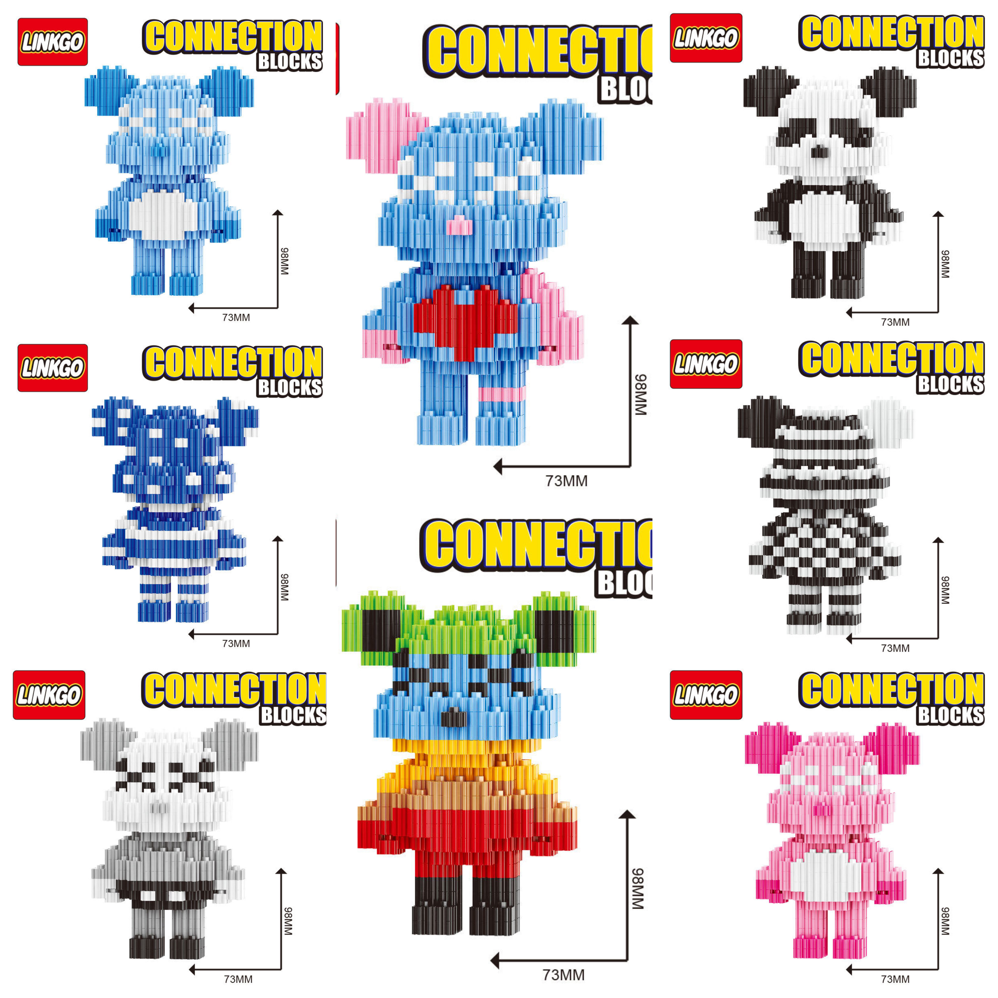Linkgo 68486-68493 Bearbrick