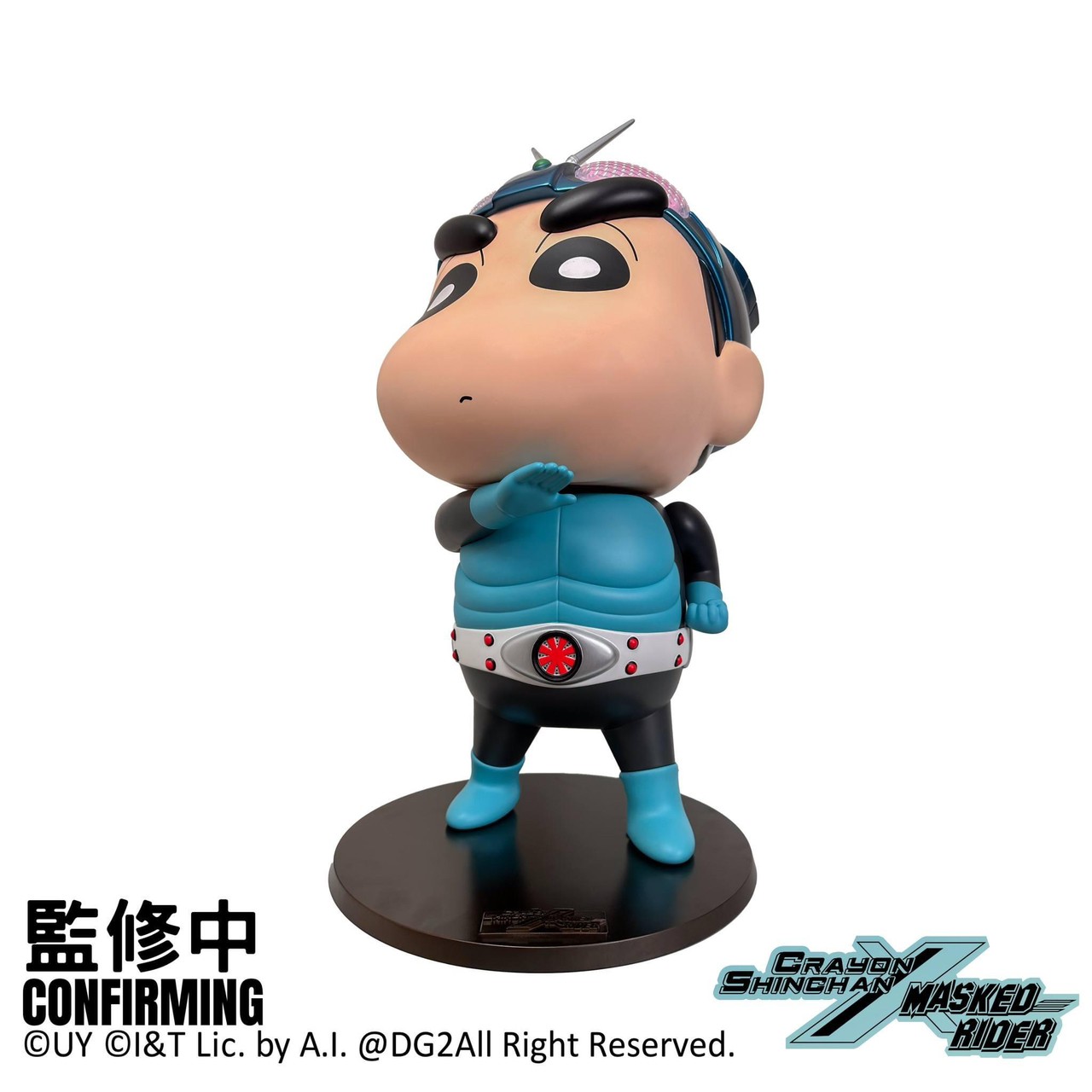 Pre-order : *Limited 300 pcs* Crayon Shin-chan x Kamen Rider 1 Soft Vinly Figure (70 cm!) by DGSquared