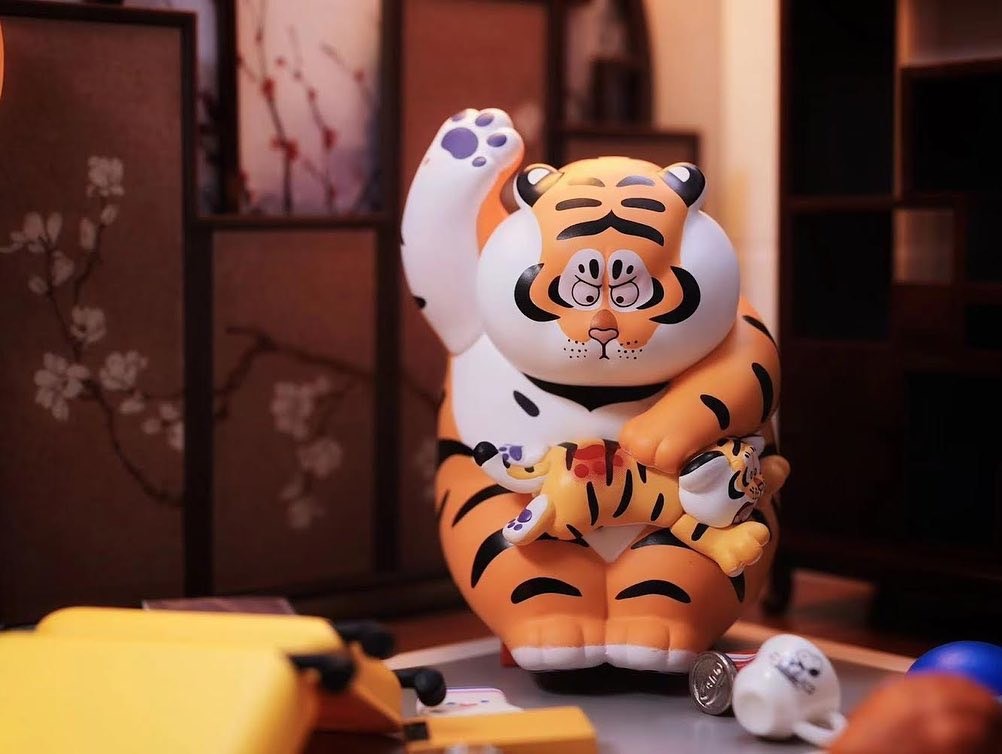 โมเดลได้ 1 ตัว | Panghu I,m Not Fat Tiger - Father & Stubborn Son Series by Funism