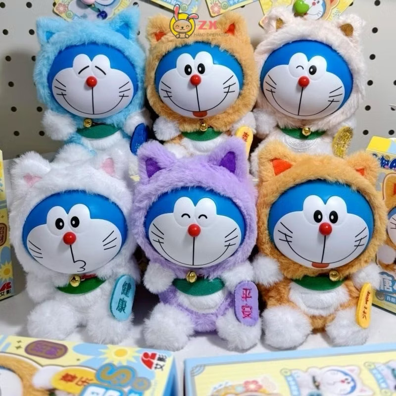 ตุ๊กตาโดเรม่อนกวัก ลิขสิทธิ์แท้ ได้ 1ตัว - Doraemon Doll V1 Wishing Lucky Cat Series by LDCX