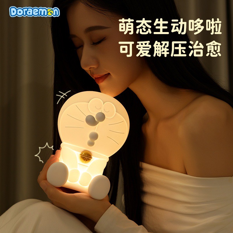 โคมไฟโดราเอม่อน ลิขสิทธิ์แท้ - Doraemon Sleep Companion Pat Night Light Series LED Lamp by ROCK
