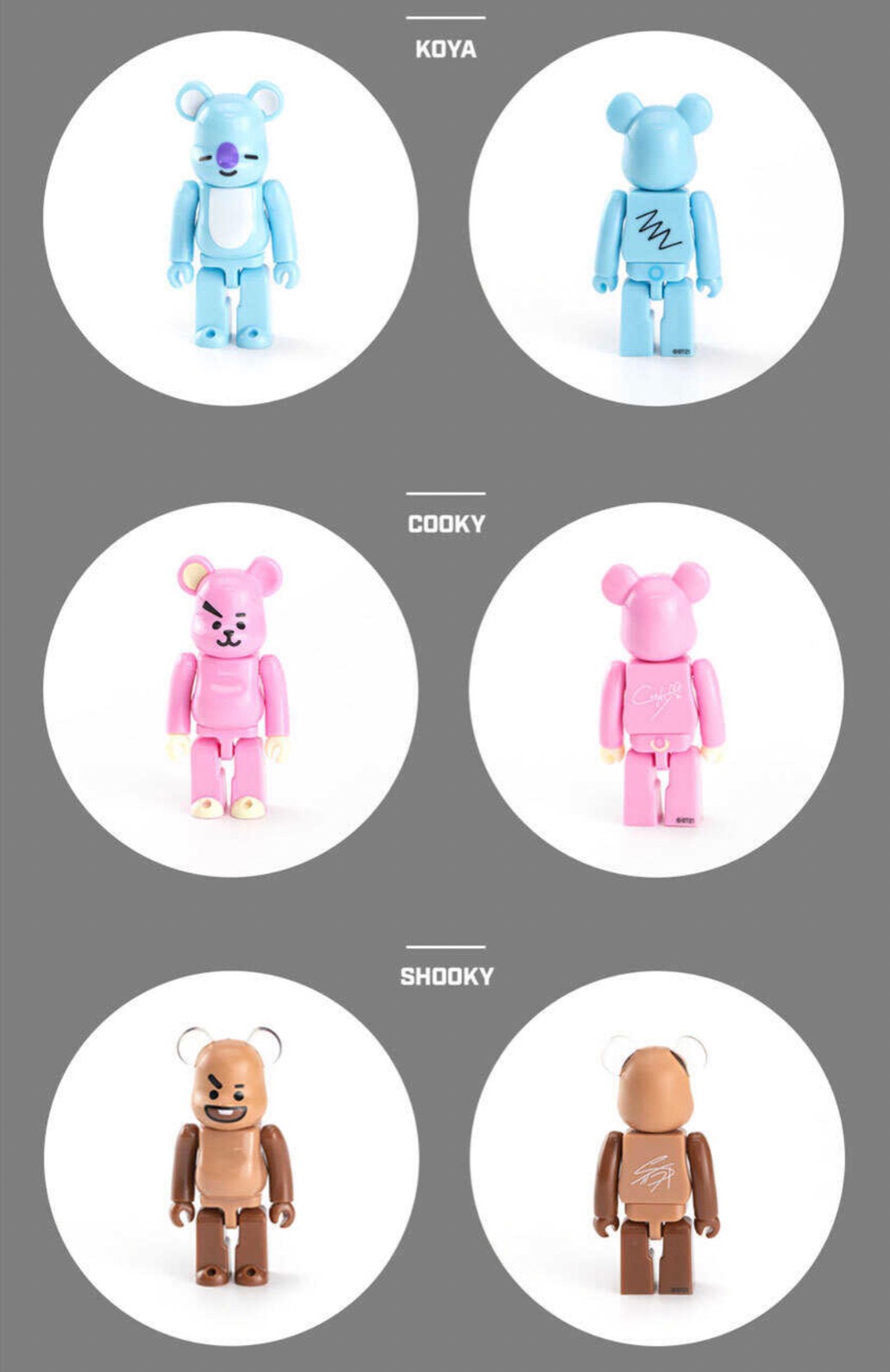 Be@rbrick x BT21 Limited Edition 100% by Medicom Toy (Set of 8 + 2special)