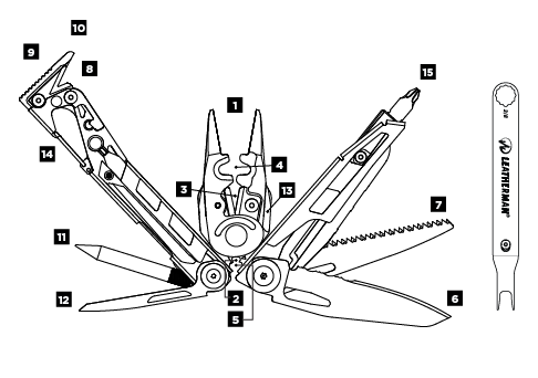 เครื่องมือ Leatherman MUT EOD