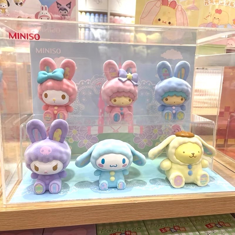 Sanrio Characters Rabbit Flocking Series by Miniso (Set of 6)