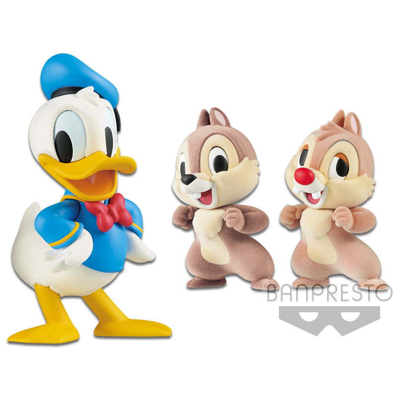 Disney Characters Fluffy & Puffy -Donald & Chip'n Dale-