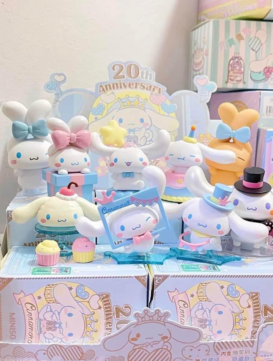 Blind Box ได้1ตัวแบบสุ่ม - Cinnamoroll 20th Anniversary by Miniso (Set of 6+2secret)
