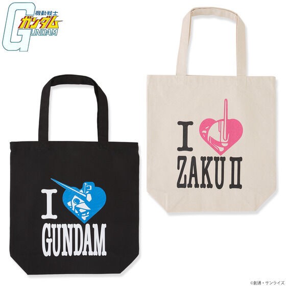PRE-ORDER : Mobile Suit Gundam I LOVE MOBILE SUIT Tote Bag