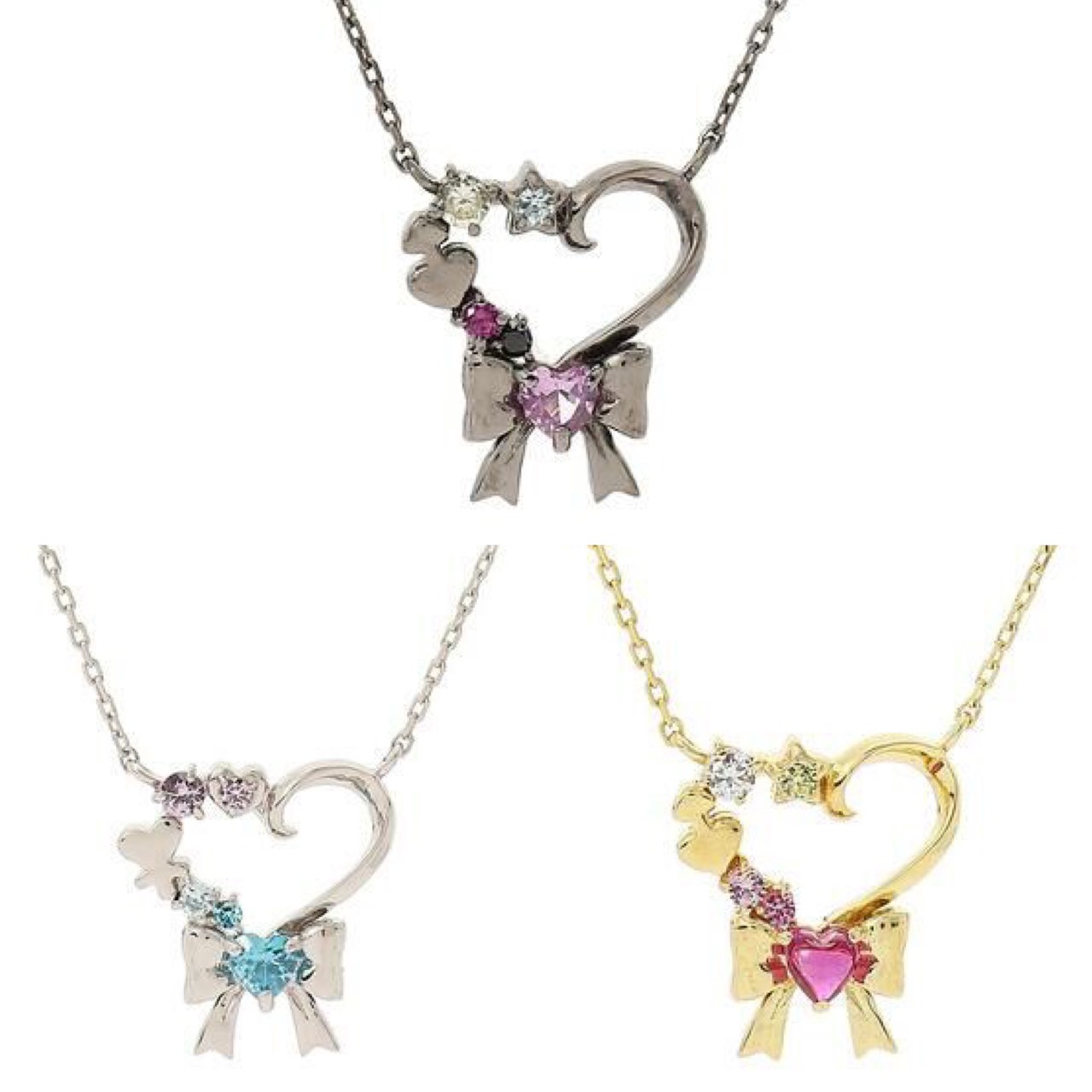 PRE-ORDER : Futari wa Pretty Cure Max Heart Samantha Tiara Collaboration Heart Necklace