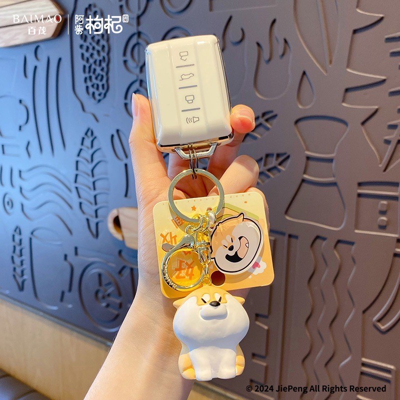 พวงกุญแจ เจ้าหมาชิบะ ลิขสิทธิ์แท้ Shiba - The daily life of Achai Goji Series Keychain Pendant by Baimao