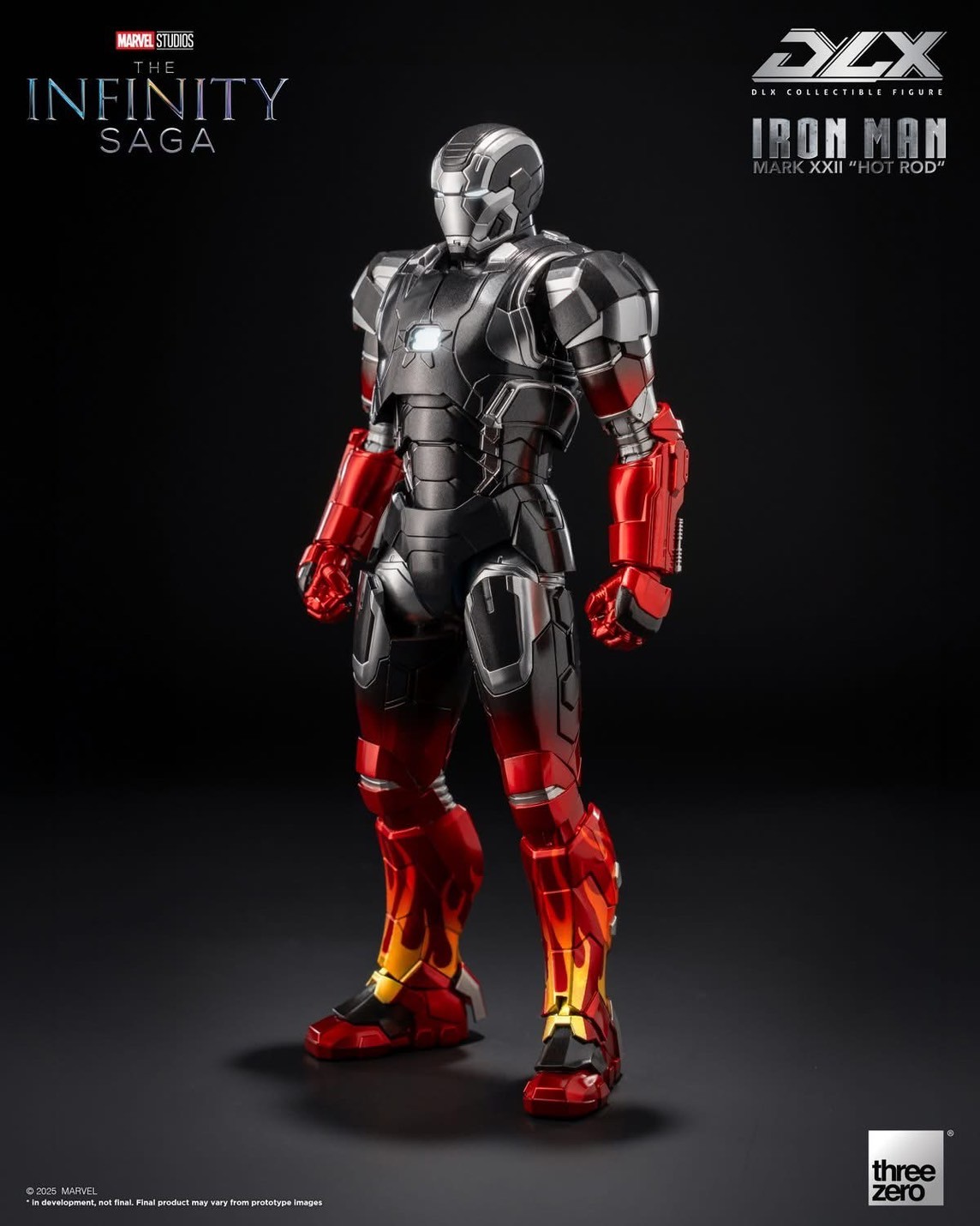 Pre-order : Marvel Studios: The Infinity Saga DLX Iron Man Mark 22 “Hot Rod” by Threezero