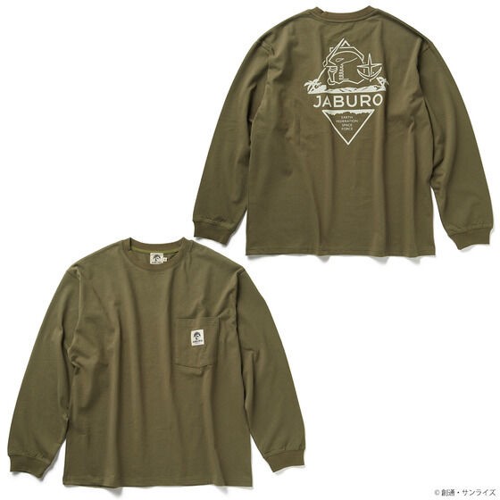 PRE-ORDER : STRICT-G JABURO "Mobile Suit Gundam" Logo Pocket Long Sleeve T-shirt