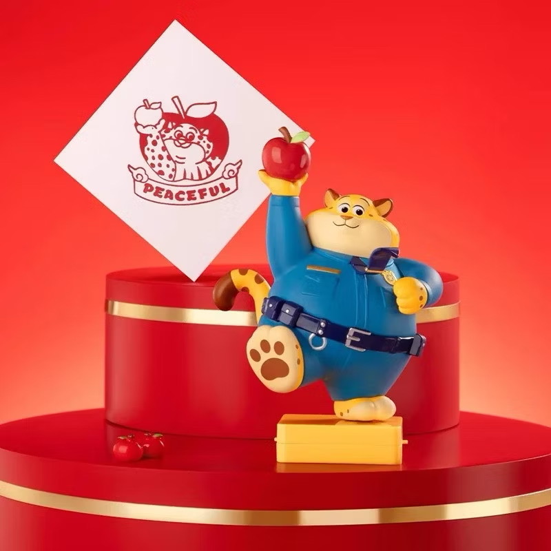 โมเดล + Stamper ได้ 1ตัว Disney - Zootopia - Officer Clawhauser Stamper Good Luck Series by Top Toy