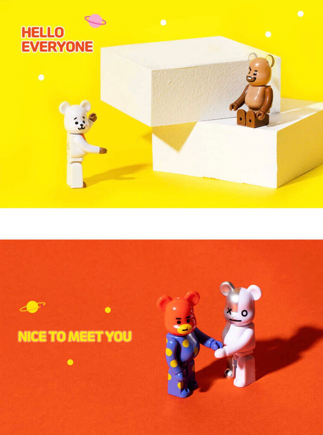 Be@rbrick x BT21 Limited Edition 100% by Medicom Toy (Set of 8 + 2special)
