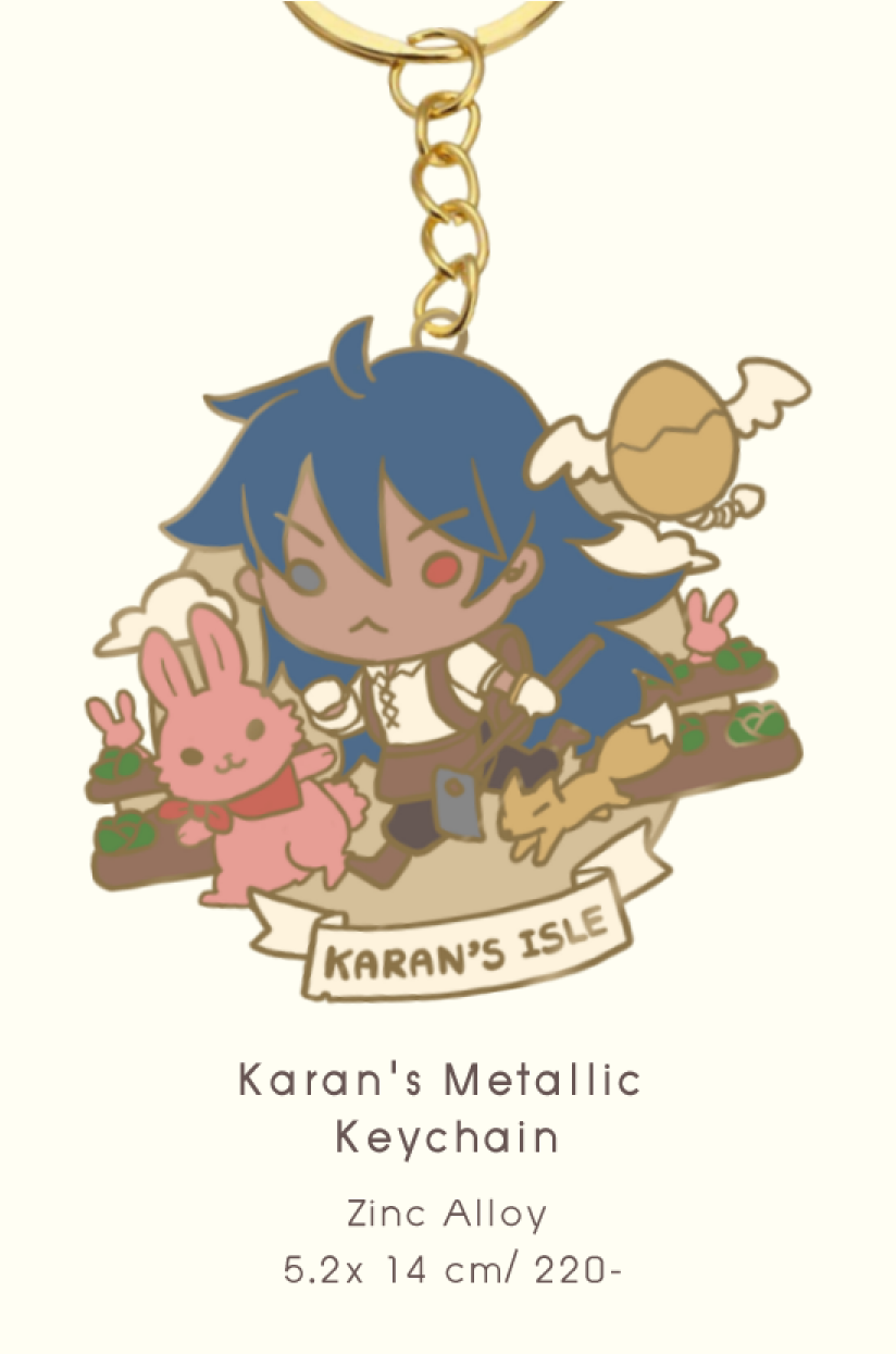Karan Metallic Keychain_ พวงกุญแจโลหะท่านคารันและสหาย