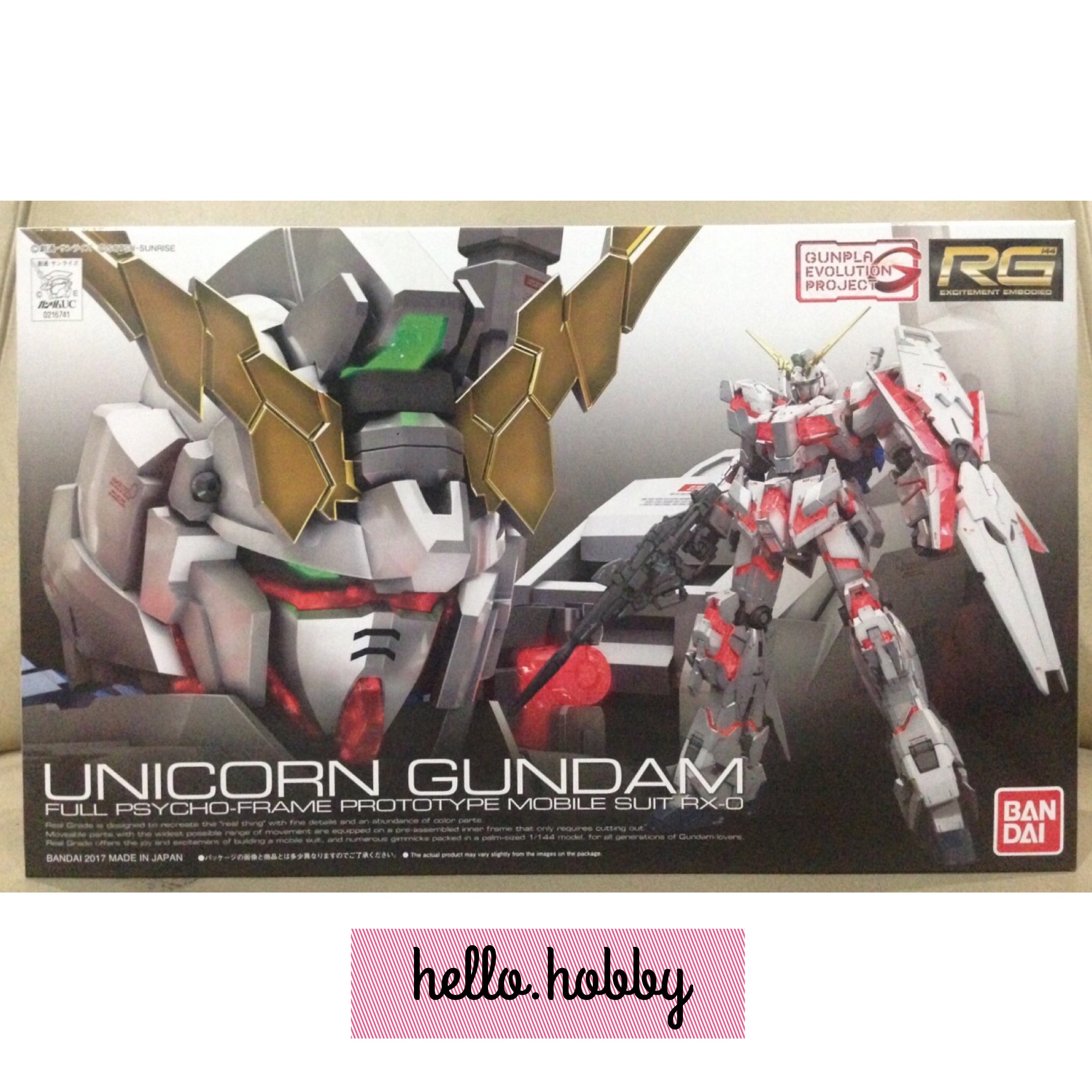 RG 1/144 Unicorn Gundam by Bandai