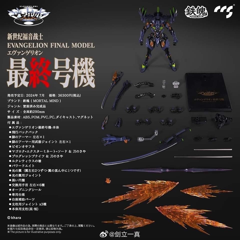 Pre-order : MORTAL MIND Series Evangelion Anima Evangelion Unit-01 Final Model Diecast Action Figure by CCS TOYS