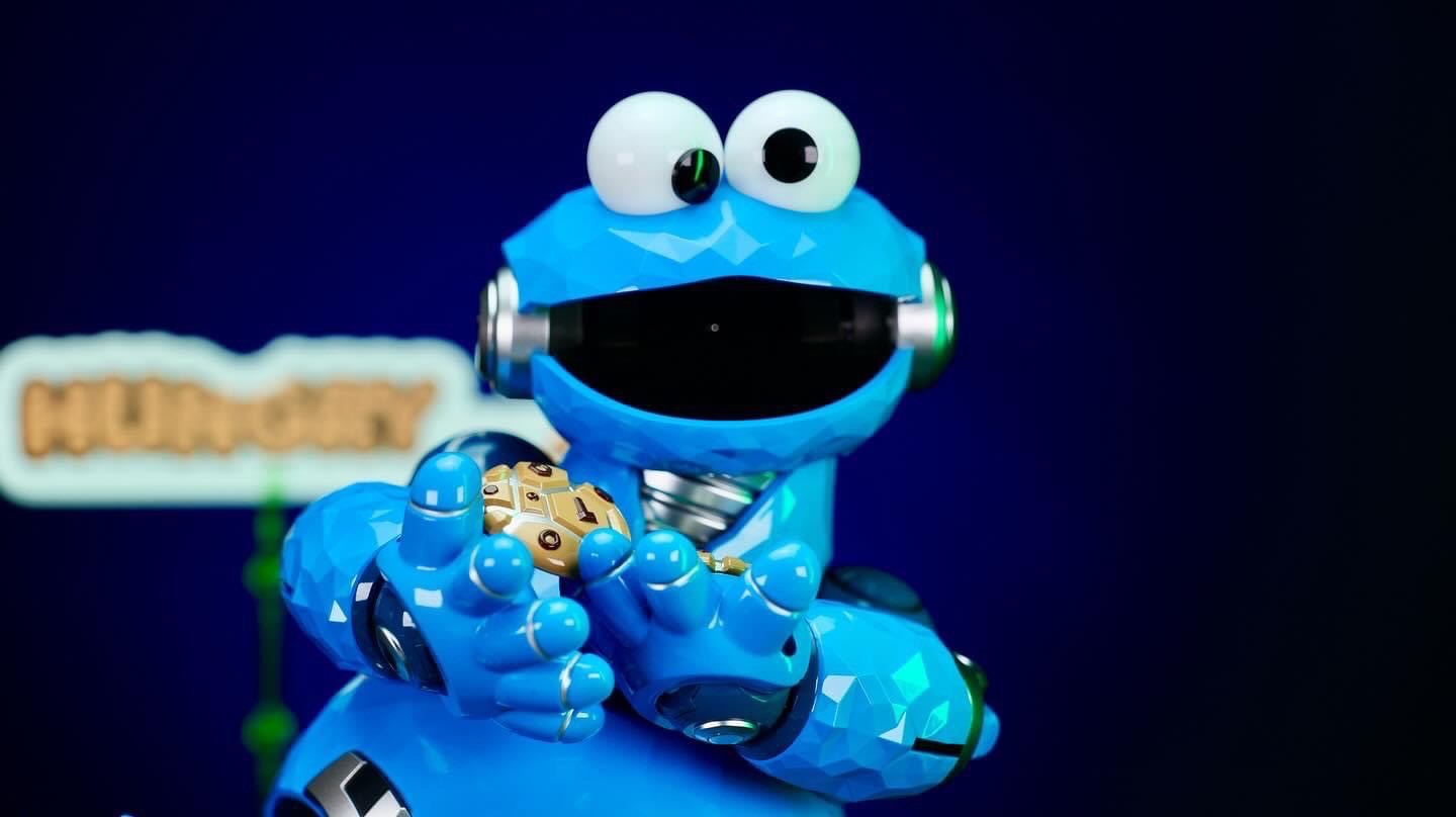 หุ่นยนต์ CARBOTIX - Sesame Street DX Ver. (Set of 3 : Elmo & Cookie Monster & Big Bird) by Blitzway (มีกล่องน้ำตาล)